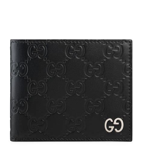 gucci leather card wallet|Gucci signature coin wallet.